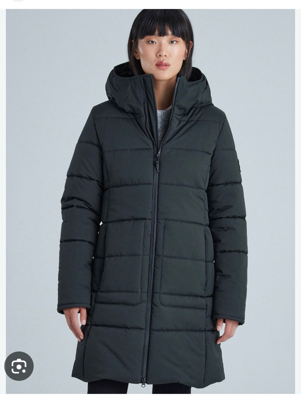 Kanuk Meteorite Black Hooded Puffer Coat